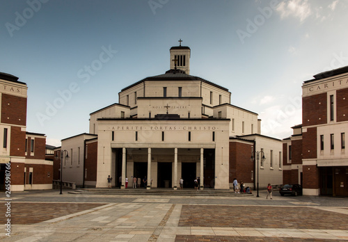 Sanctuary in Lagiewniki. The centre of Pope John Paul II.