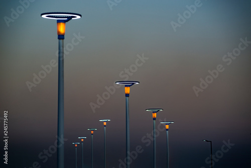 Lighting equipment in street, Led lamp.
