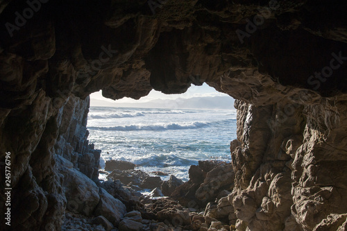 Cave with view of the sea