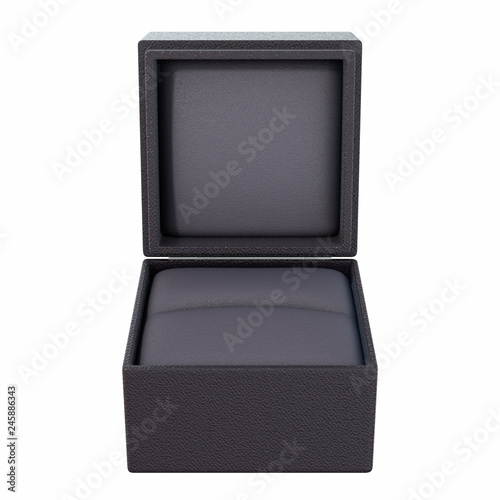 Open Empty Ring Box Isolated