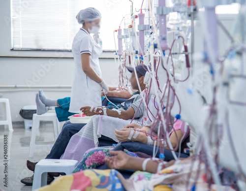 hemodialysis in people on the equipment