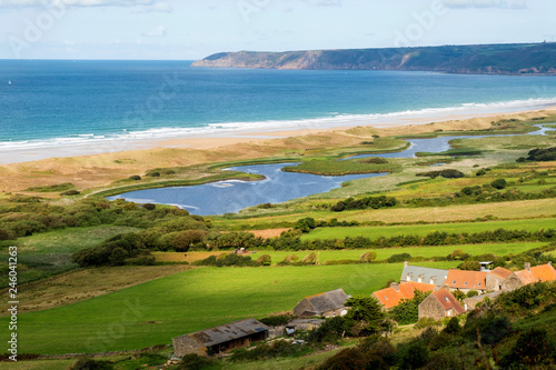 Dunes de Biville, nature reserve near Vasteville and Heauville, Cotentin, La Hague, English Channel, Normandy, France