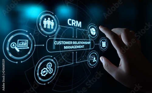 CRM Customer Relationship Management Business Internet Techology Concept