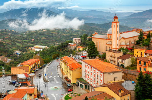 Lanusei town and comune in Sardinia in the Province of Nuoro, Italy. Sardinia architecture and landmark.