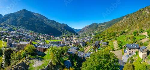 Aerial view of Encamp, Andorra