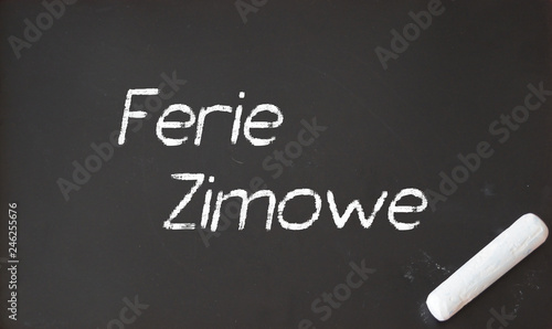 Ferie zimowe, przerwa