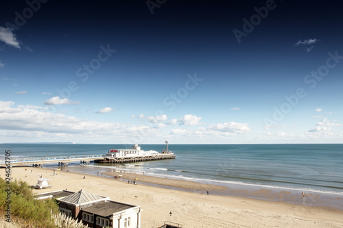 seascape image along the coastline along Bournemouth