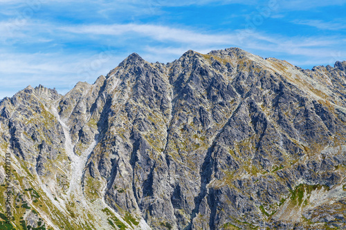 Tatry mountains, view on Granaty mountain range