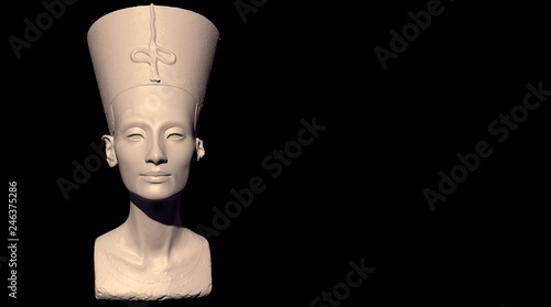 3D scanning of the bust of Neferneferuaten Nefertiti without painting #4