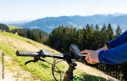 GPS Navigation am Mountainbike