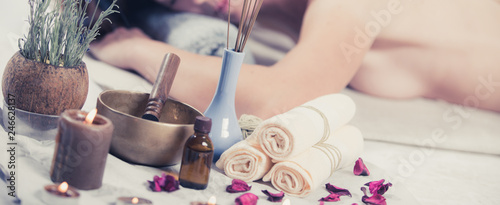 Beautiful girl in spa salon