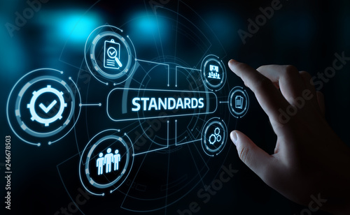 Standard Quality Control Certification Assurance Guarantee Internet Business Technology Concept