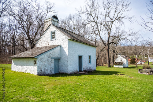 18th Century House at the Hopewell Furnace National Historic Site in Pennsylvania