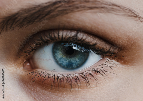 close up of human eye