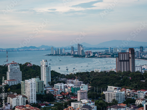 Beautiful skyline of Pattaya, Thailand