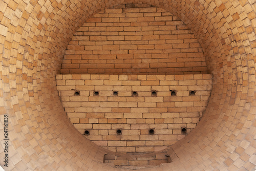 The drying oven is lined inside with refractory bricks