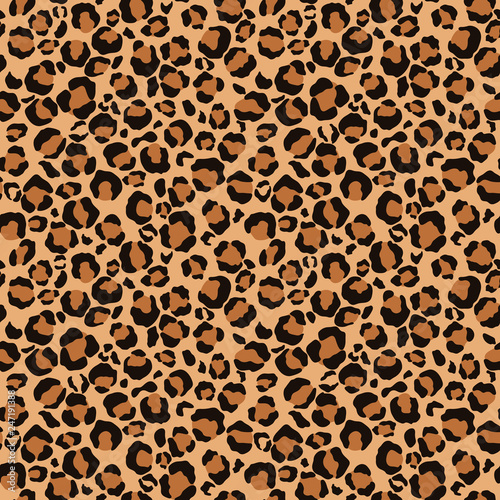 Leopard Print Seamless Pattern - Wild animal print pattern design