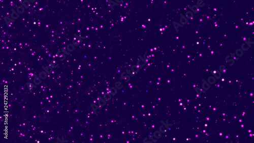 Abstract violet background with many particles