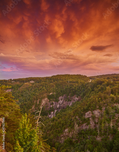 Sunset Storm Clouds at Tallulah Gorge State Park, GA