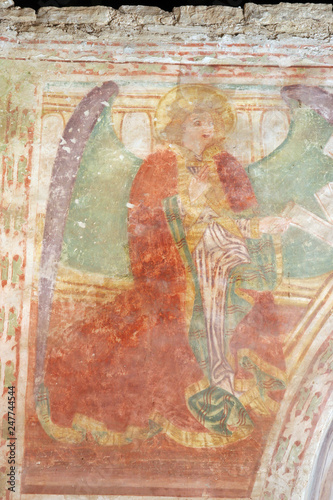 Fresco paintings in the old church