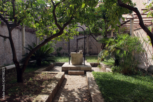 Fountain in the atrium of the monastery