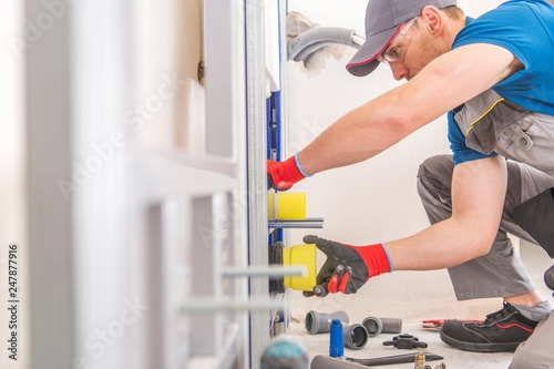 Installing Toilet Bowl