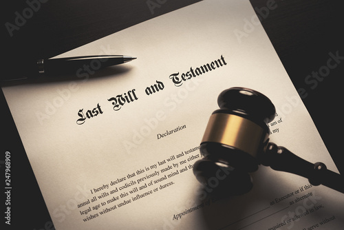 Last Will and Testament concept