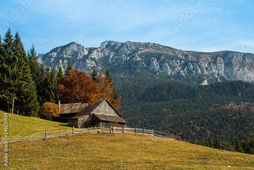 Transylvania landscape in autumn time, Romania the Carpathian garden 