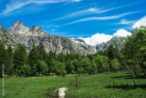 Tour de Mont Blanc. Alpy, Szwajcaria, Europa