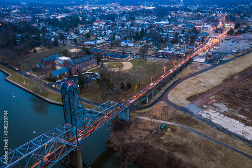 Aerial of Burlington New Jersey