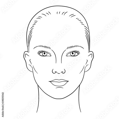 Young woman face