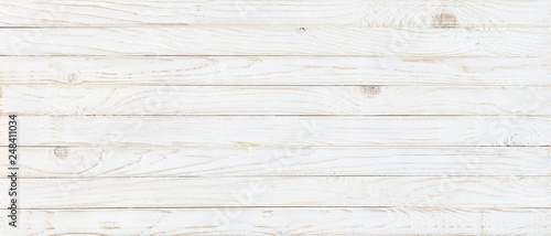 white wood texture background, top view wooden plank panel