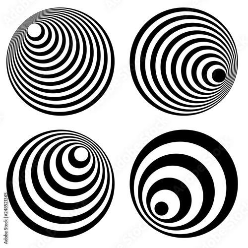 Hypnotic Fascinating Abstract Image.Vector Illustration.