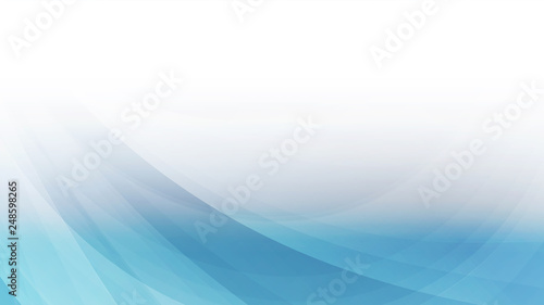 Blue curved abstract background