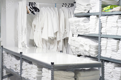 Hotel linen cleaning services. Hotel laundry