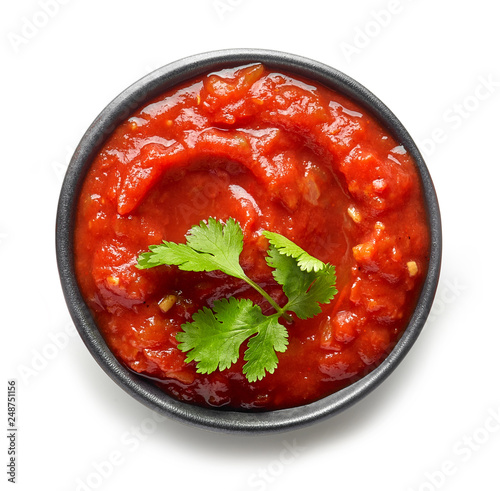 bowl of mexican salsa sauce