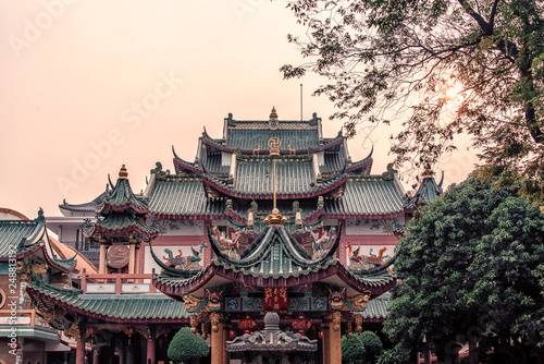 Che Chin Khor Chinese styple Temple and Pagoda in Bangkok, Thailand