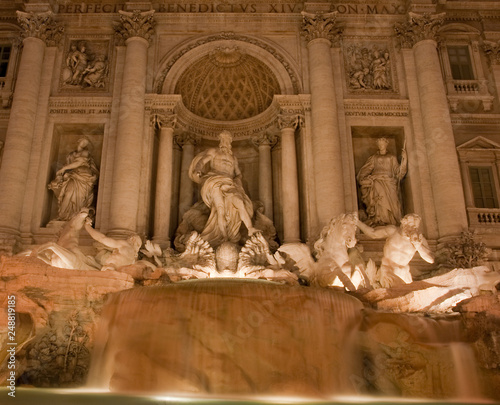 The Trevi fountain