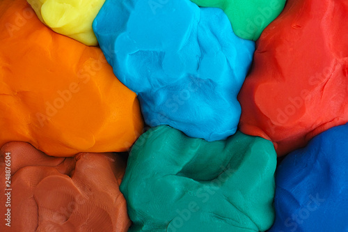 Colorful plasticine texture