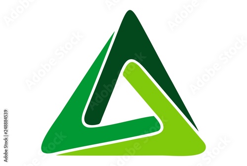 triangle logo concept icon vector