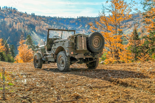 Willys Jeep. American military vehicle used in World War II. 