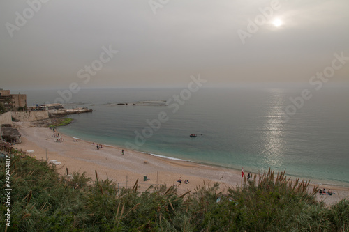 Bahsa Beach, Byblos, Lebanon, Middle East