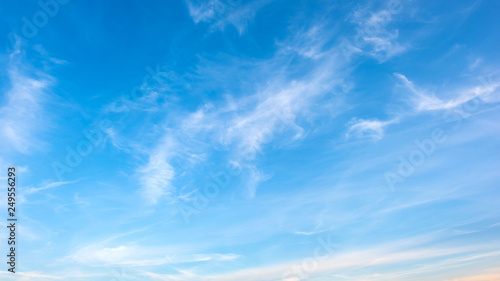 Clouds on a blue sky as background