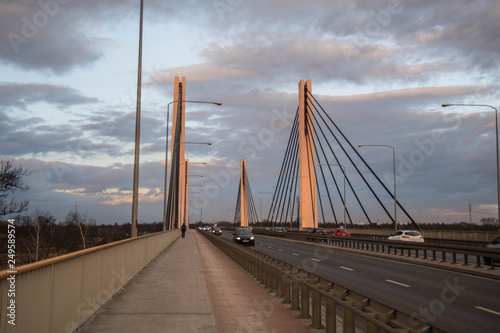 Most Milenijny Odra Wrocław. Polska , Europa