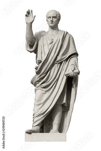 Statue of Cicero, a Roman statesman, lawyer, orator and philosopher