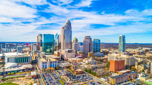 Charlotte North Carolina Downtown Skyline