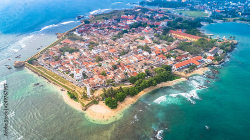 Aerial. Galle city view. Sri Lanka.