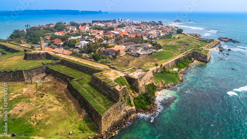 Aerial. Galle city view. Sri Lanka.