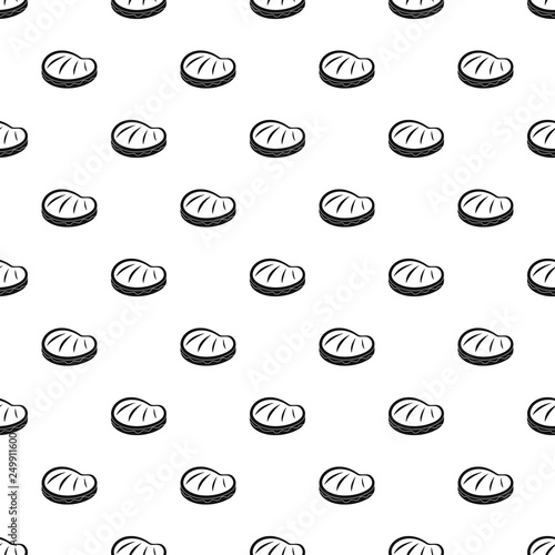 Bbq steak pattern seamless vector repeat geometric for any web design