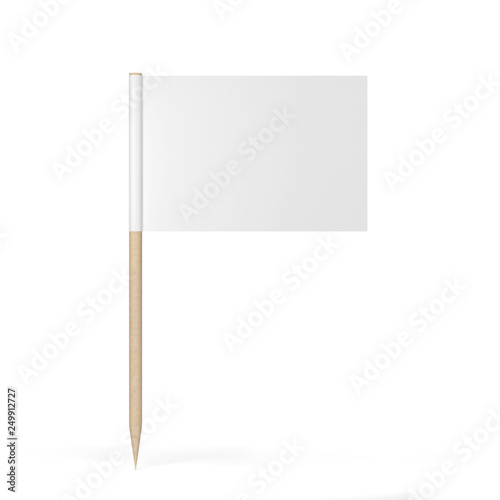 Blank toothpick flag